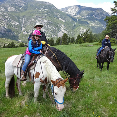 kid horseback riding montana
